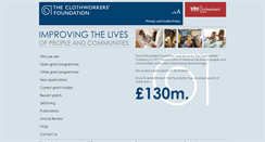 Desktop Screenshot of foundation.clothworkers.co.uk