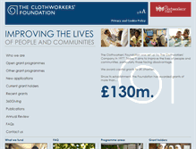 Tablet Screenshot of foundation.clothworkers.co.uk